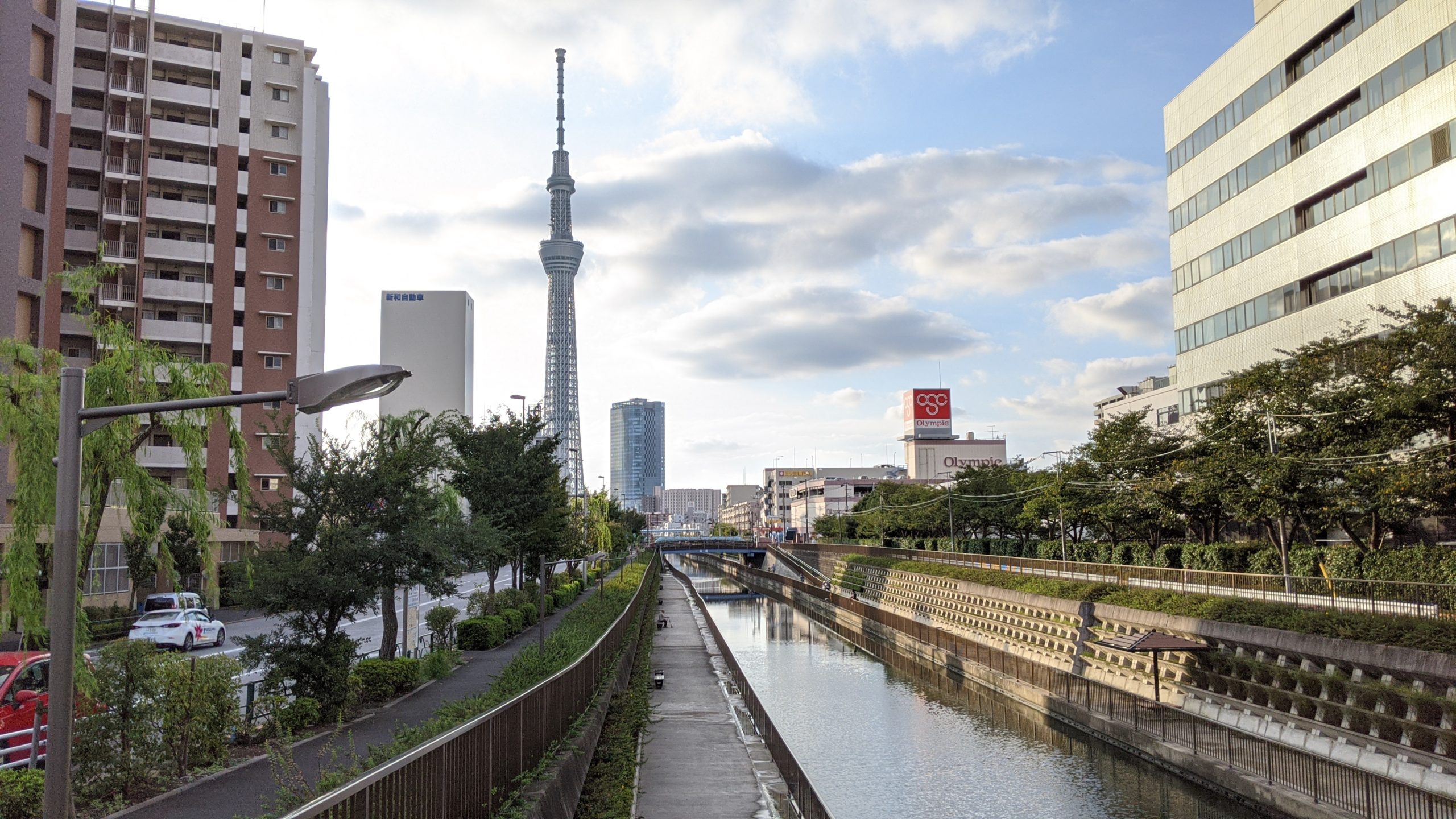 明治通りから東京スカイツリー