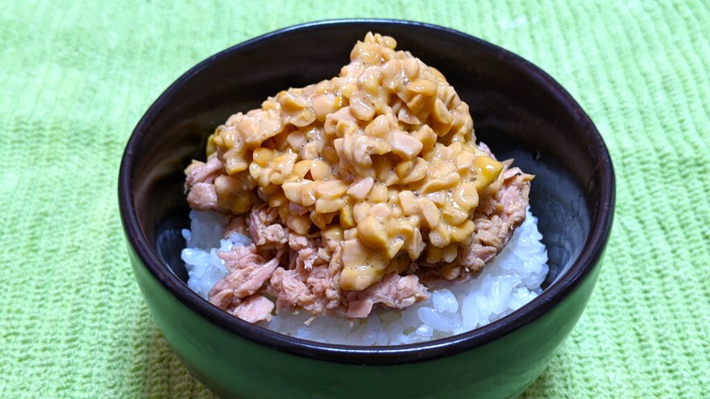 シーチキン納豆ご飯のメイン